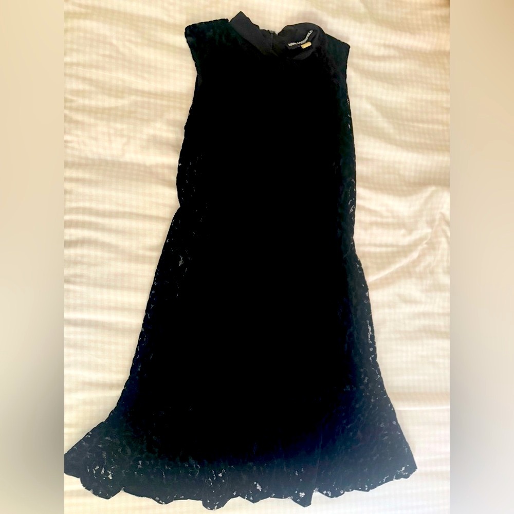 Karl Lagerfeld Elegant Black Lace Dress size S